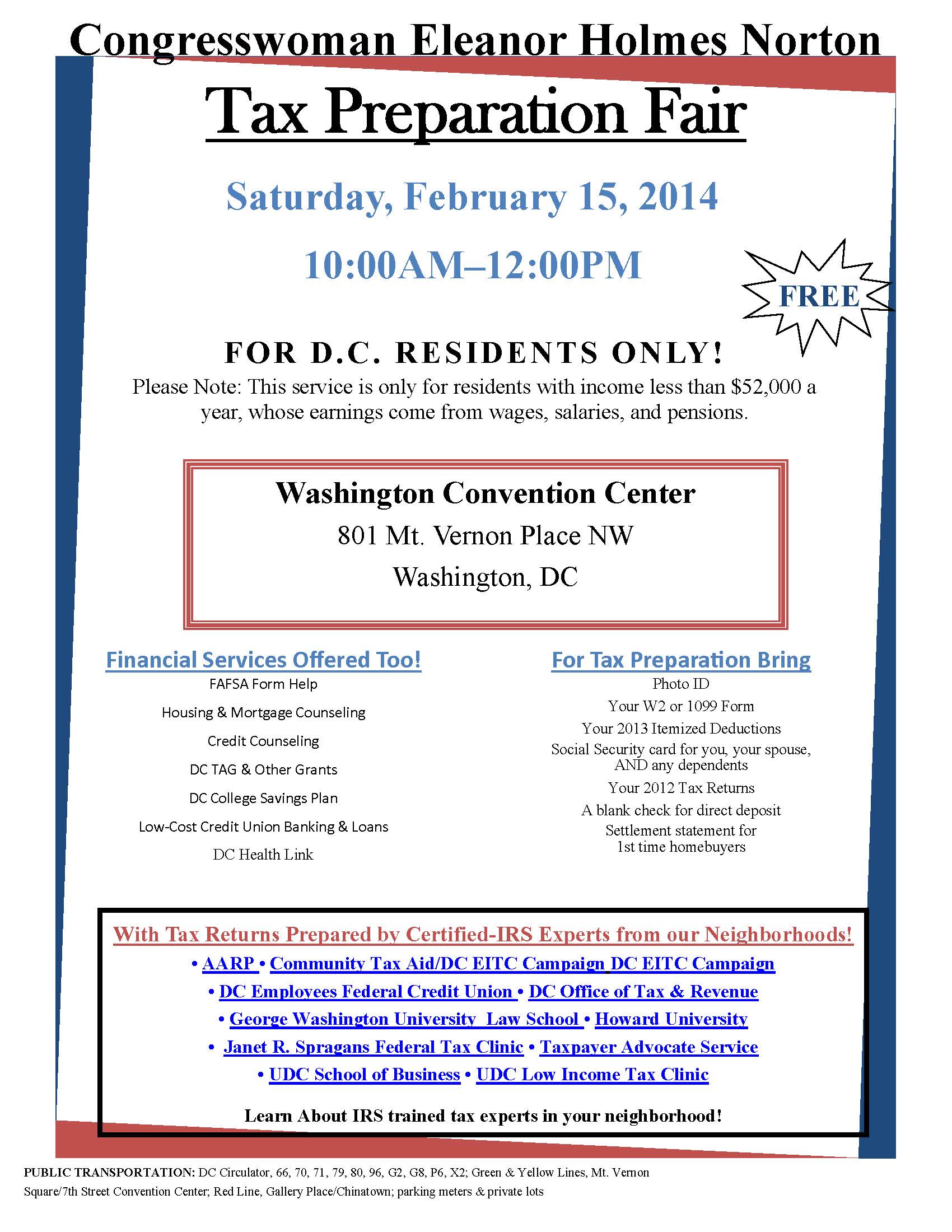 Norton's Annual Tax Fair